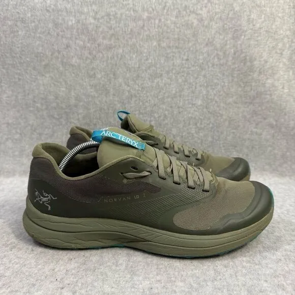 Arcteryx Shoes Mens Size 7.5 Norvan LD 2 Olive Green Outdoor Trail Vibram Sole