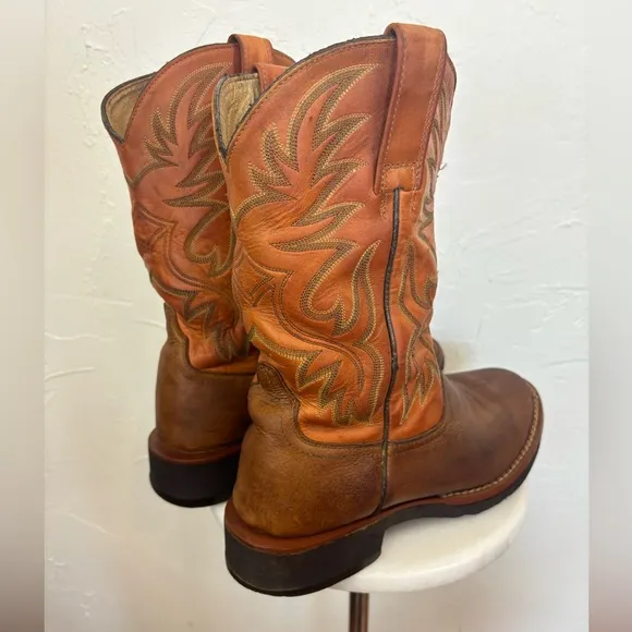 ARIAT Advanced Torque Stability Men Western Cowboy‎ Work Boot Orange Brown 8.5D