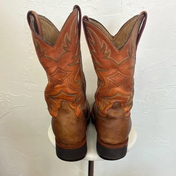 ARIAT Advanced Torque Stability Men Western Cowboy‎ Work Boot Orange Brown 8.5D