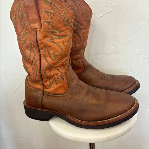 ARIAT Advanced Torque Stability Men Western Cowboy‎ Work Boot Orange Brown 8.5D