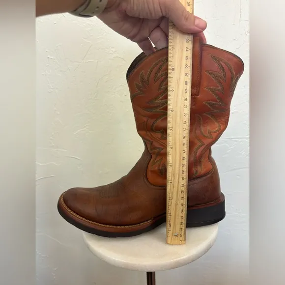 ARIAT Advanced Torque Stability Men Western Cowboy‎ Work Boot Orange Brown 8.5D