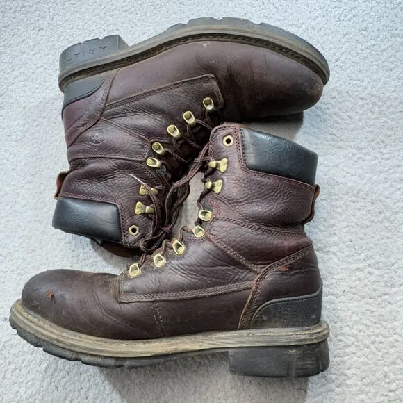 Ariat Boots Men 12 Brown Leather Steel Toe Work Redwood Hermosa Cobalt XR EH