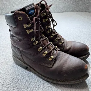 Ariat Boots Men 12 Brown Leather Steel Toe Work Redwood Hermosa Cobalt XR EH