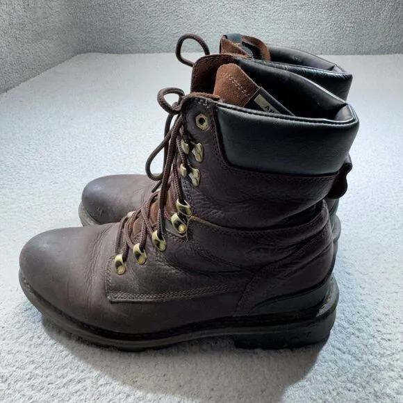 Ariat Boots Men 12 Brown Leather Steel Toe Work Redwood Hermosa Cobalt XR EH