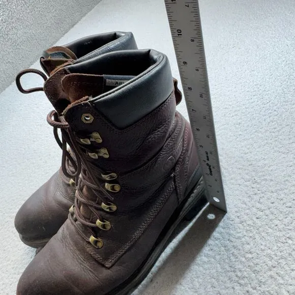 Ariat Boots Men 12 Brown Leather Steel Toe Work Redwood Hermosa Cobalt XR EH