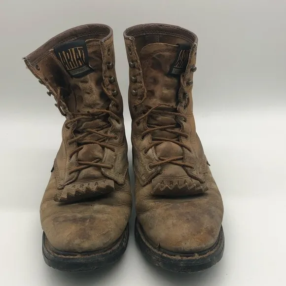 Ariat Boots Men's 7.5 Cascade Waterproof Western Leather Lace Up Work Rodeo Tall