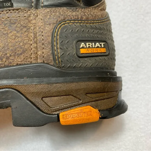 Ariat Boots Men's Size 14D Intrepid VentTEK Composite Toe Work Brown Orange Barn