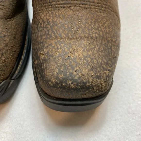 Ariat Boots Men's Size 14D Intrepid VentTEK Composite Toe Work Brown Orange Barn
