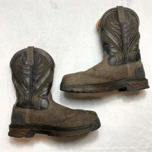 Ariat Boots Men's Size 14D Intrepid VentTEK Composite Toe Work Brown Orange Barn