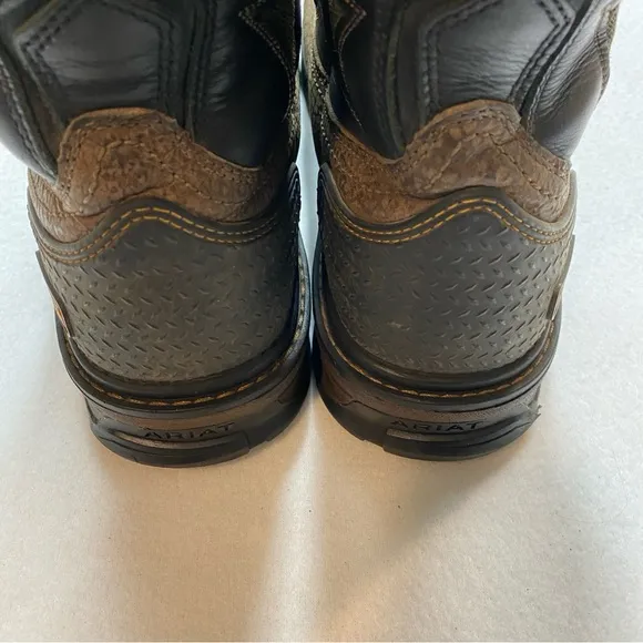 Ariat Boots Men's Size 14D Intrepid VentTEK Composite Toe Work Brown Orange Barn