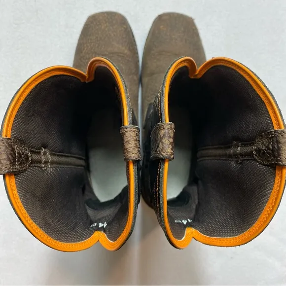 Ariat Boots Men's Size 14D Intrepid VentTEK Composite Toe Work Brown Orange Barn