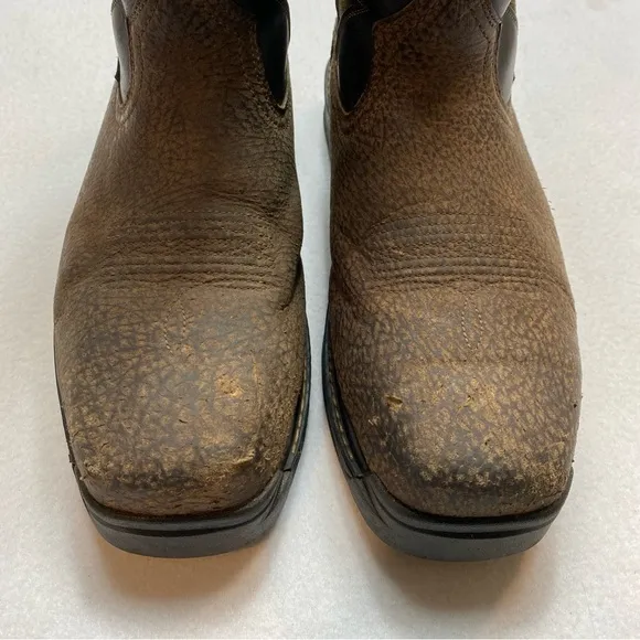 Ariat Boots Men's Size 14D Intrepid VentTEK Composite Toe Work Brown Orange Barn
