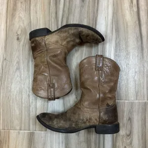 Ariat Heritage Roper Mens Cowboy Boots Size 10.5 D Brown‎ Leather Western Work