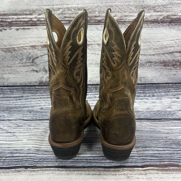 Ariat Heritage Roughstock Brown Leather Western Cowgirl Boots, Women’s Size 6