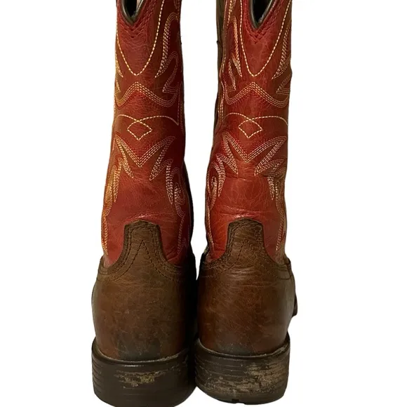 Ariat Hybrid Rancher Western Boots Women's Square Toe Leather Boots Size 7