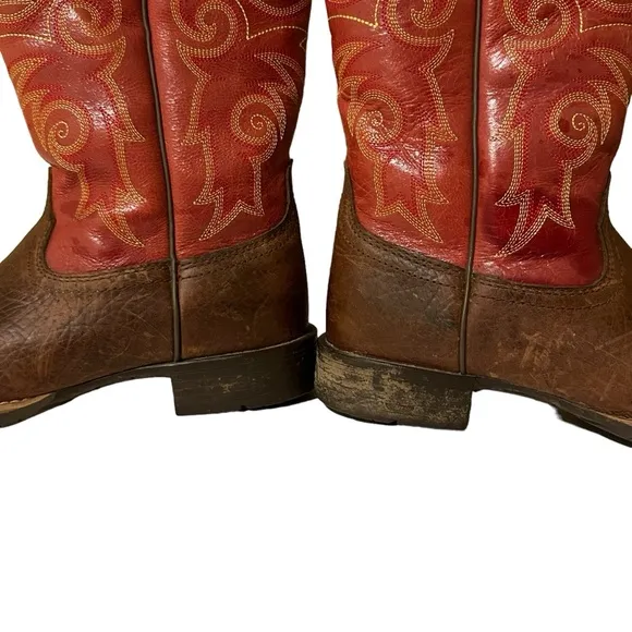 Ariat Hybrid Rancher Western Boots Women's Square Toe Leather Boots Size 7