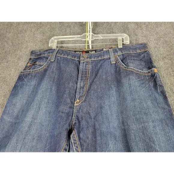 Ariat M4 Relaxed Boot Cut Jeans Men Sz 42X32 USA Fabric CAT 2 Denim Workwear