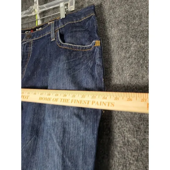 Ariat M4 Relaxed Boot Cut Jeans Men Sz 42X32 USA Fabric CAT 2 Denim Workwear