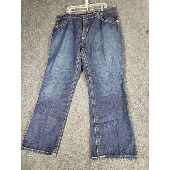 Ariat M4 Relaxed Boot Cut Jeans Men Sz 42X32 USA Fabric CAT 2 Denim Workwear