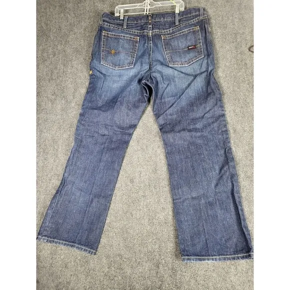 Ariat M4 Relaxed Boot Cut Jeans Men Sz 42X32 USA Fabric CAT 2 Denim Workwear