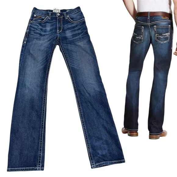 Ariat M4 Relaxed Bootcut Jeans Size 30x36 – Classic Dark Wash Denim
