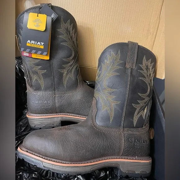 Ariat Men's Brown Western Work Boots