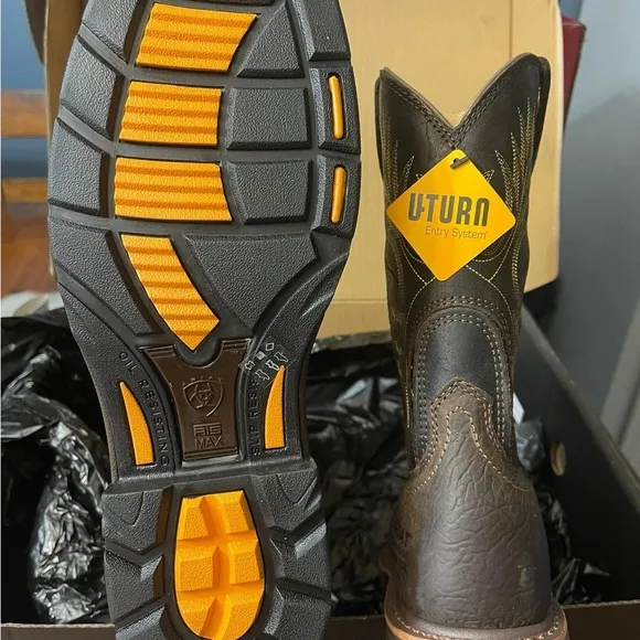Ariat Men's Brown Western Work Boots