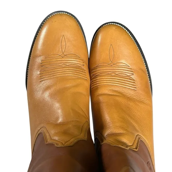 Ariat Pro Men’s Size 13 D (Regular) Leather Two Tone Round Toe Cowboy Boots