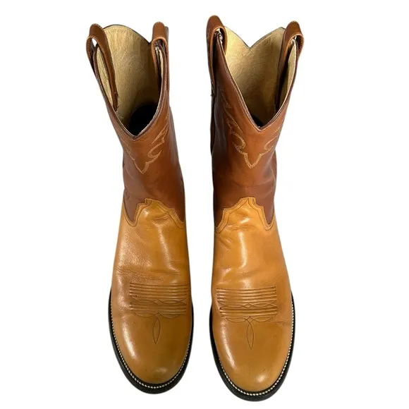 Ariat Pro Men’s Size 13 D (Regular) Leather Two Tone Round Toe Cowboy Boots