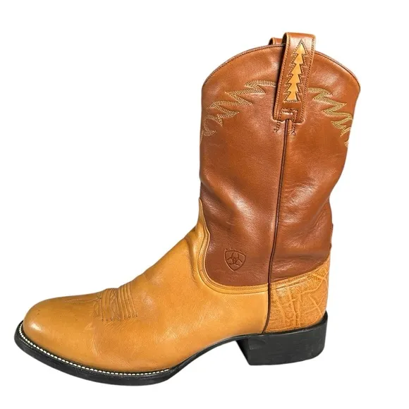 Ariat Pro Men’s Size 13 D (Regular) Leather Two Tone Round Toe Cowboy Boots