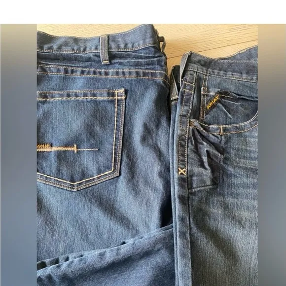 ARIAT Rebar M5 Straight DuraStretch Edge Stackable Straight Leg Jean. Size 42/30