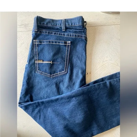 ARIAT Rebar M5 Straight DuraStretch Edge Stackable Straight Leg Jean. Size 42/30