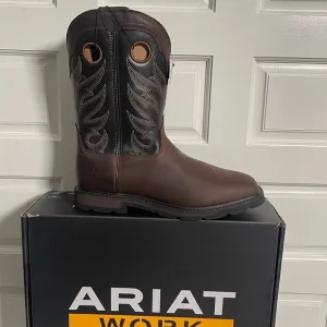 Ariat Work Boots - Brown steel toe EE Wide