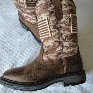 Ariat work Brown Boots, Size 10 D, Almost New.