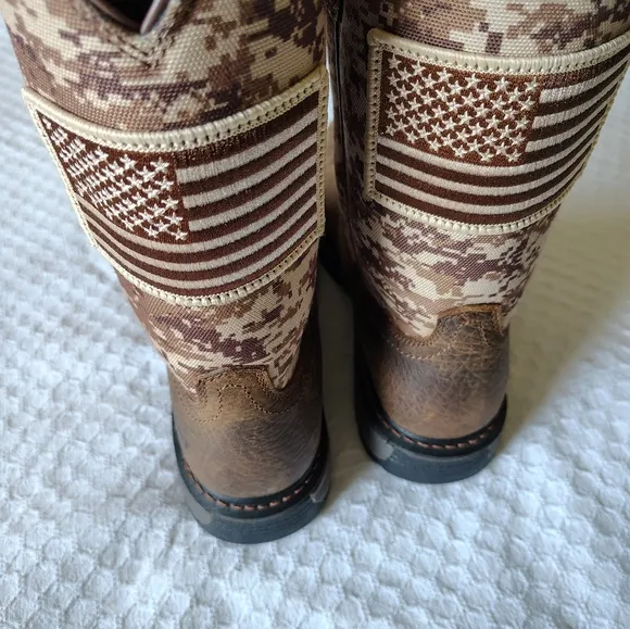 Ariat work Brown Boots, Size 10 D, Almost New.