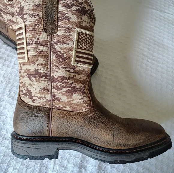Ariat work Brown Boots, Size 10 D, Almost New.
