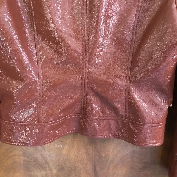 Aritzia Wilfred Tempest Aviator Jacket Genuine Brown NWT Vegan Sherpa Vinyl Y2K