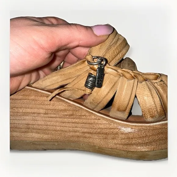 A.S.98 Nicolls Platform Wedge Sandal Size 39 (8.5)