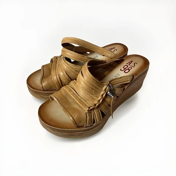 A.S.98 Nicolls Platform Wedge Sandal Size 39 (8.5)