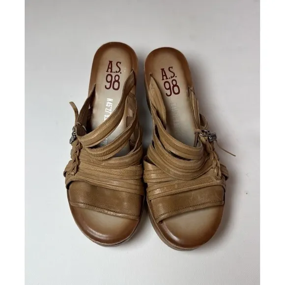 A.S.98 Nicolls Platform Wedge Sandal Size 39 (8.5)