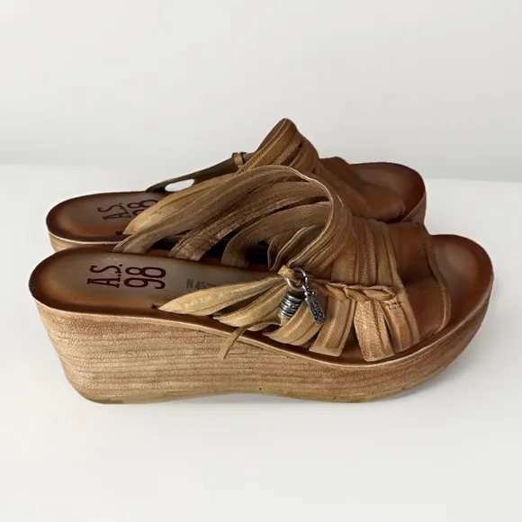 A.S.98 Nicolls Platform Wedge Sandal Size 39 (8.5)
