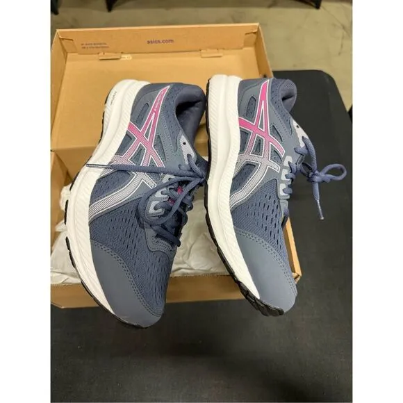 Asics Gel Contend 8 Tarmac Lilac Hint Running Shoes Sneakers 10 Wide