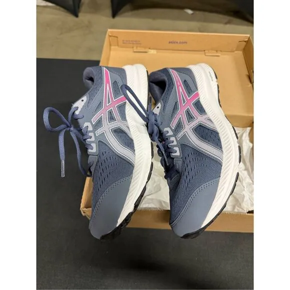 Asics Gel Contend 8 Tarmac Lilac Hint Running Shoes Sneakers 10 Wide