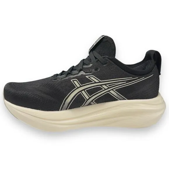 ASICS Gel Nimbus 27 Womens 8.5 WIDE Running Shoes Black EUC!