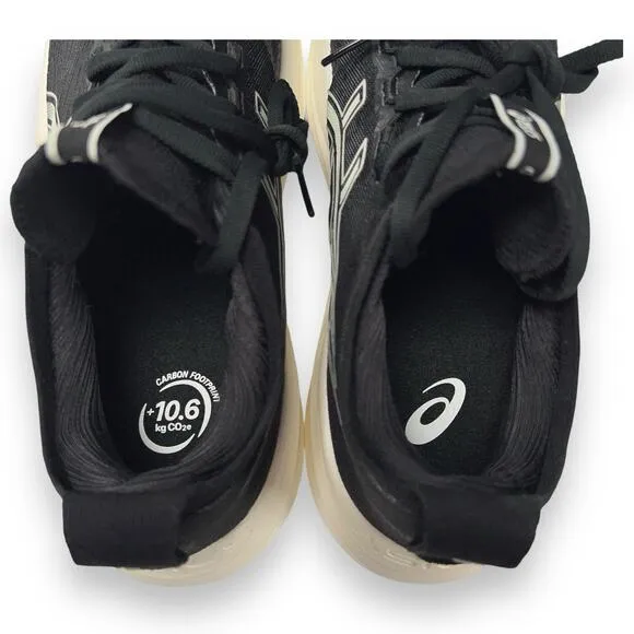 ASICS Gel Nimbus 27 Womens 8.5 WIDE Running Shoes Black EUC!