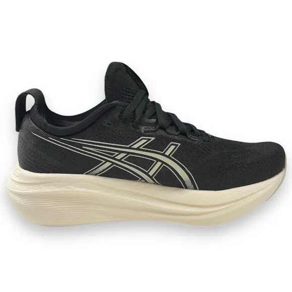 ASICS Gel Nimbus 27 Womens 8.5 WIDE Running Shoes Black EUC!