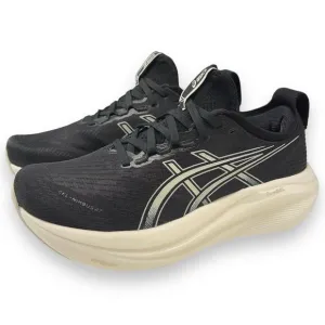 ASICS Gel Nimbus 27 Womens 8.5 WIDE Running Shoes Black EUC!