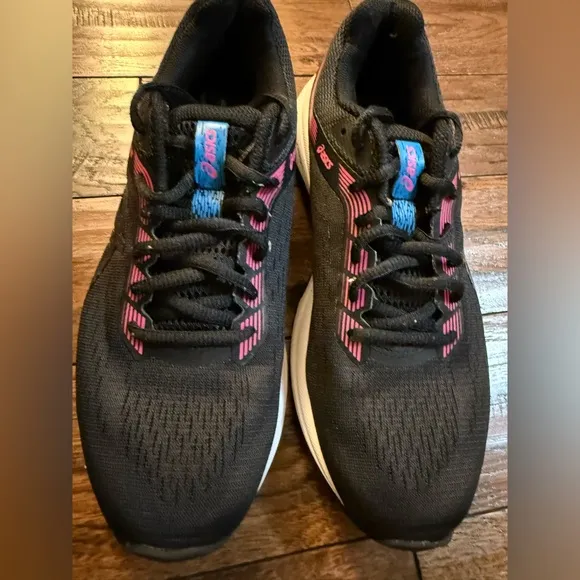 Asics GT 1000 Purple Black Women 8.5 Running Shoes 1012A030 Athletic‎