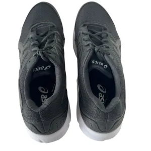 ASICS  mens Black/Steel Grey Synthetic Athletic Shoes Size 12. No Flaws