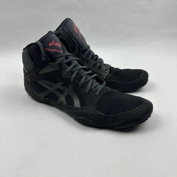 Asics Snapdown 3 Mens Wrestling Martial Art Shoes Size 11.5 Wide Black Gunmetal